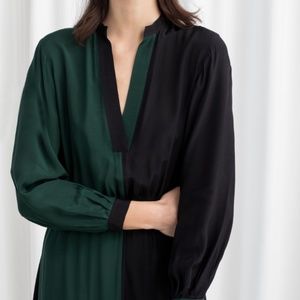 & Other Stories Colour Block Midi Dress